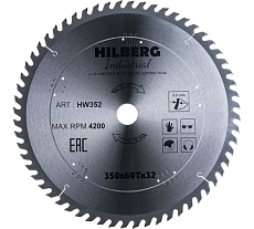 Диск пильный по дереву Industrial (350х32 мм; 60Т) Hilberg HW352