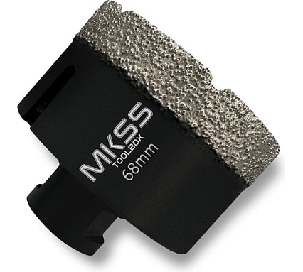 Коронка алмазная универсальная MKSS Toolbox KS2803 HARD 68 мм, M14 для УШМ KS28030068