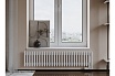Трубчатый радиатор с круглой трубой 32 мм GUARDO Torre 3D 300 мм высота, 3D-0300-24 BK-VER R9016(M)