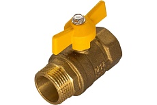 Шаровой кран для газа ОПТИМА ГАЗ 1 г/ш бабочка SGFMB001