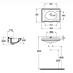 Раковина Azzurra Jubilaeum JULS0503500MBI/(JUB200/50 bi)*1dx 50 см белый, отверстие справа