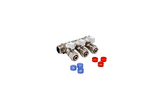 МП коллектор Rvc 1 гш-1/2 ш, с кранами 3 выхода (в комплекте ЕК 16x1/2 ) 10880