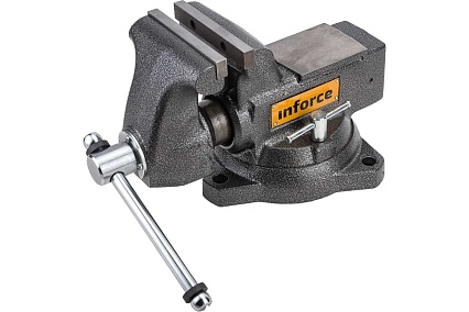 Поворотные слесарные тиски Inforce 140 мм 05-23-10