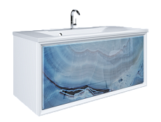 Мебель для ванной Marka One Seattle 90 см Blue marble