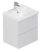 Тумба с раковиной Am.Pm Gem 50 см подвесная, белый глянец