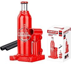 Домкрат гидравлический Emtop 10 тонн С предохранительным клапаном Минимальная высота: 230 мм Максимальная высота: 460 мм EHJK1101