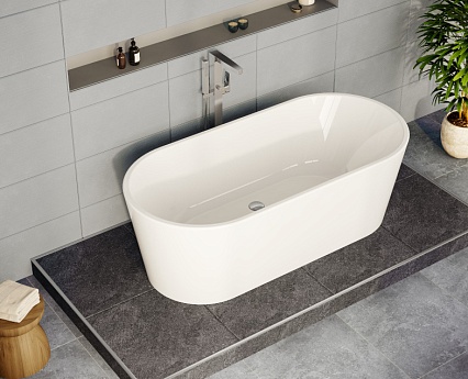 Акриловая ванна Vitra Geo 170x80 см, 65370006000