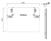 Зеркало Vincea VLM-3VC800-2 80x60 см, сенсорный выключатель и диммер, антипар