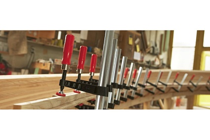 Струбцина BESSEY из ковкого чугуна 400/100, усилие 6 кН, с 2-компонентной рукояткой BE-TG40S10-2K