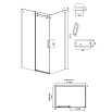 Душевой уголок Grossman Classic 120.K33.04.1090.21.00 100x90 прозрачный, черный матовый