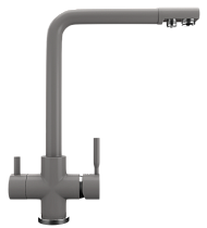 Смеситель для кухни Ulgran Quartz UQ-016-09 с дополнительным краном, асфальт