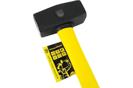 Кованая кувалда Berger BG 3000 г., фиберглассовая рукоятка BG1519