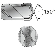 Бур SDS-plus 10,0х260х200 мм 4 резца KEIL TURBOHEAD Xpro 251100260