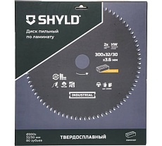Пильный диск SHYLD по ламинату твердосплавный 300x32/30 мм, 80 зубьев 6692505
