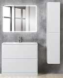 Мебель для ванной BelBagno Albano 80 см напольная, Bianco Lucido