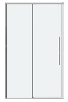 Душевая дверь Grossman Galaxy 100x195 прозрачное, хром 100.K33.01.100.10.00