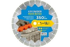 Алмазный сегментный диск по бетону Beton Hard (350x3.5х12х25.4) Kronger B200350H