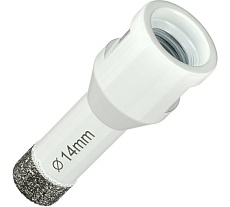 Коронка алмазная по керамограниту 14 мм, M14 на УШМ Diamond Industrial DIDKVP14M14