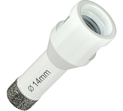 Коронка алмазная по керамограниту 14 мм, M14 на УШМ Diamond Industrial DIDKVP14M14