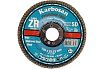 Круг лепестковый торцевой, прямой, цирконат 100% 125х22.2 мм, P-80 ABRAFORM AF-FLAP-FT-125-P80-ZR100