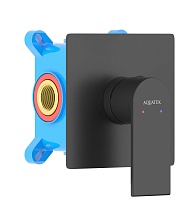 Смеситель для душа Aquatek Лира AQ1466MB черный матовый