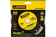 Круг отрезной алмазный PROFESSIONAL (150х22.2 мм) для УШМ Stayer 3662-150_z01