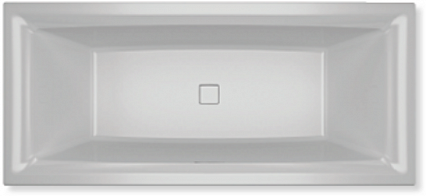 Акриловая ванна Riho Still Square Plug&Play 180x80 см R с монолитной панелью