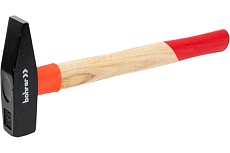 Слесарный молоток Bohrer 500 г. с деревянной рукояткой, квадратный боек, резиновое защитное кольцо 45012051