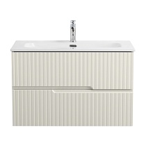 Тумба с раковиной Cezares Duet-N 80 см Альпака Брашированная