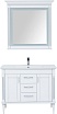 Мебель для ванной Aquanet Селена 105 см,3 ящика,  белый, серебро