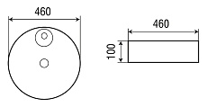 Раковина WeltWasser ELBACH 3204 46 см, 10000004568 белый глянец