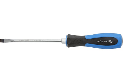 Отвертка с прямым шлицем Hoegert Technik 6х125 мм, ударная CrV HT1S066