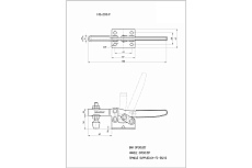Зажим с горизонтальной рукоятью HS CLAMP HS-203-F