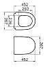 Крышка-сиденье для унитаза VitrA Sento 120-083-009 черный