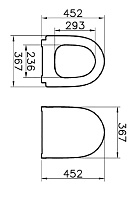 Крышка-сиденье для унитаза VitrA Sento 120-083-009 черный