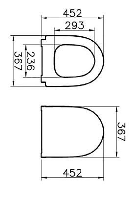 Крышка-сиденье для унитаза VitrA Sento 120-083-009 черный