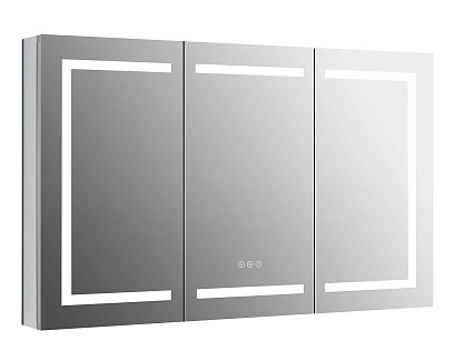 Зеркальный шкаф Aquatek 120x70 см с подсветкой, антипар, хром AQ7124-MLC