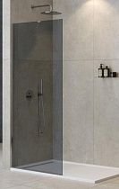 Душевая перегородка Cezares LIBERTA-L-1-TB-80-GR-Cr 80x195 графит, профиль хром