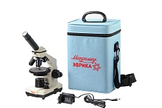 Школьный микроскоп Микромед Эврика 40х-1280х в текстильном кейсе 22831