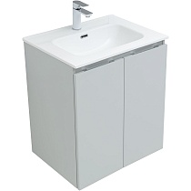 Мебель для ванной Aquanet Алвита New 60 см 2 дверцы, серый