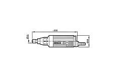 Пневматическая прямошлифовальная машина Bosch 0.607.260.110