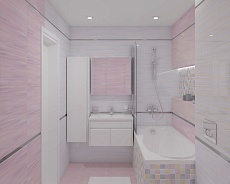 Плитка Laparet Spring розовая 25х50 см, 34014