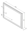 Зеркало Континент Mercury 120x70 см с подсветкой ЗЛП464