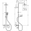 Душевая стойка Hansgrohe Vernis Blend 230 1jet 26318000 с термостатом, хром