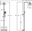 Душевая стойка Jacob Delafon Brive E24322-CP с термостатом