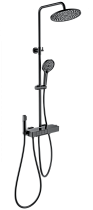 Душевая стойка Wonzon&Woghand Muse Forte WW-B3580-MB термостат, черный матовый