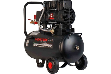 Компрессор Verton air ac-24/260 230 В, 50 Гц, безмасляный, 260 л/м, 24л, 8б, 1,5 кВт, 2850 об/мин, рапид/быстросъем 01.13824.13923