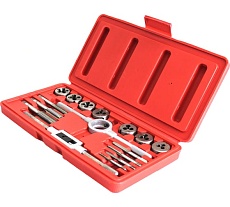 Набор метчиков и плашек Optimus М3-М12, метрическая резьба, 16 предметов OPT-MTDS16