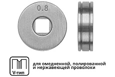 Ролик подающий для проволоки 0.6-0.8 мм, V-тип Solaris WA-2430