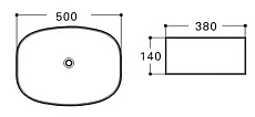 Раковина Vincea VBS-305 50 см белый